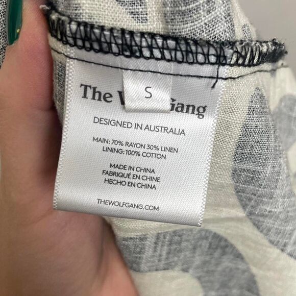 The Wolf Gang Alyss Maxi Dress Noir Floral Black Strapless Low Waisted Sz Small - Picture 8 of 8